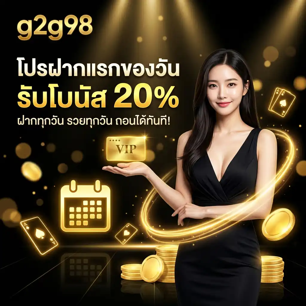 โปรโมชั่น ฝากแรกของวัน g2g98
